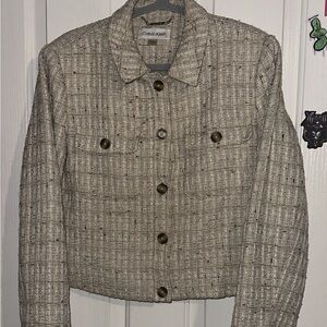 Calvin Klein tweed skirt blazer set